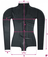 Latexové body - rozmery spredu
