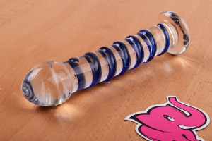 Sklenené dildo Arts Clair Bleu (17 cm)