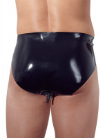 LateX pánske slipy s análnym kolíkom, zozadu