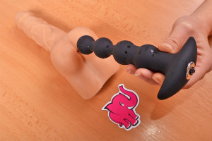Análne guličky Vibro Bubbles s masturbátorom
