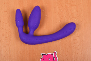 Partnerské dildo Strapless Triple Game (20 cm)