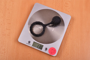 Erekčný krúžok Bubble Blower - vážime veľký krúžok, stolný váha ukazuje 136 g