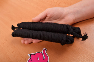 Bondážne lano Soft Touch - fotenie dvoch kratších lán