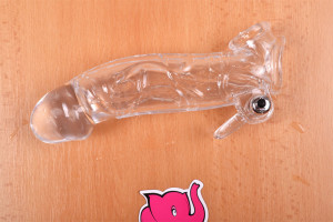 Návlek na penis Vibro Man - fotenie v predajni Ružový Slon Havířov