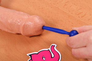 Silikónový dilatátor Blue Stick - ukážka zavádzanie dilatátory