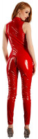 Červený overal Vinyl Jumpsuit