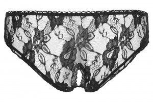 Čierne nohavičky Lace Dream, zozadu