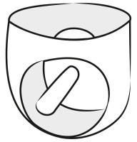LateX slipy s análnym dildom Leon (14 cm)