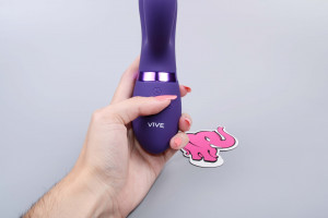 Rotačný vibrátor Viver Bunny, ovládanie