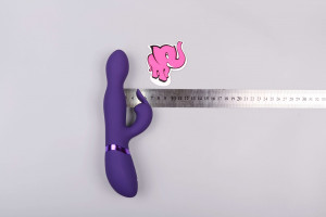 Rotačný vibrátor Viver Bunny, rozmery