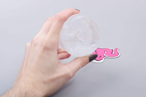 Masturbátor Clear Jack, v ruke