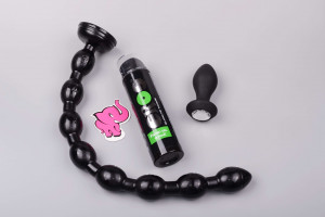 XXL análne guľôčky s prísavkou Xtreme Black (50,2 cm)