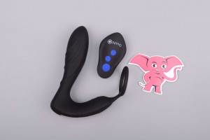 Análny kolík pre elektrosex Load of Pleasure s erekčným krúžkom a diaľkovým ovládaním