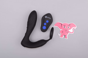 Análny kolík pre elektrosex Load of Pleasure s erekčným krúžkom a diaľkovým ovládaním
