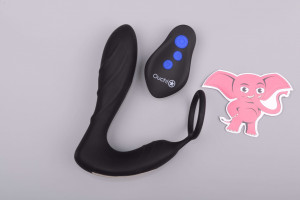 Análny kolík pre elektrosex Load of Pleasure s erekčným krúžkom a diaľkovým ovládaním