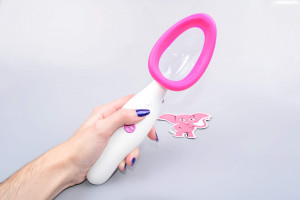 Automatická vibračná vákuová pumpa na vagínu Pink &amp; White