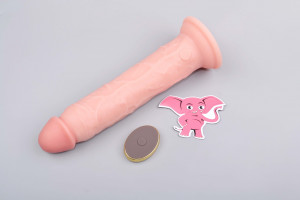Realistický vibrátor s prísavkou z dvojitého silikónu Pipedream King Cock Gigant s diaľkovým ovládačom