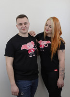 Merch – pánske slonie tričko Chobot hore!