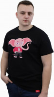 Merch – pánske slonie tričko Chobot hore!
