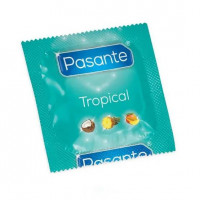 Pasante Tropical – ochutené latexové kondómy (144 ks)