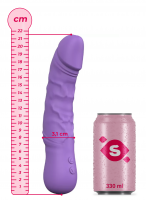 Silikónový vibrátor Čučoriedka ® III Next Gen (21,5 cm) + darček Toybag