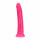 Svietiace realistické dildo s prísavkou Neon Night (20 cm), ružová