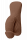 TPE packer Gender X Squishy Flesh (12 cm), tmavá telová