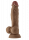 Shaft dildo z dvojitého tekutého silikónu Realistic Dong (24 cm), telová