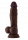 Shaft dildo z dvojitého tekutého silikónu Realistic Dong (24 cm), tmavá telová